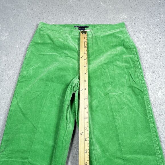 Ralph Lauren Sport Pants Womens Size 4 Green Stretch Corduroy Straight Pants - Picture 5 of 12